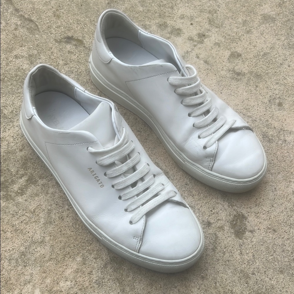 Axel Arigato Clean 90 White Leather Casual Sneakers Women's Size 7.5
